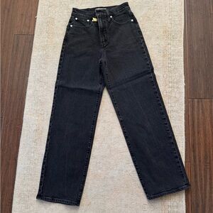 Madewell Washed Black High-Rise Jeans